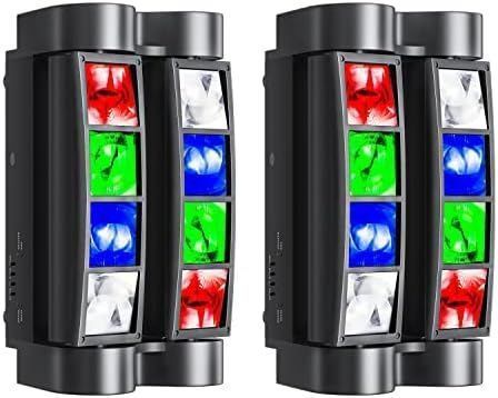 ムービングライト 8x3W RGBW LED ステージライト DMX512 7|13CH disco light for party音声連動イベント 舞台|演出|結婚式|パ