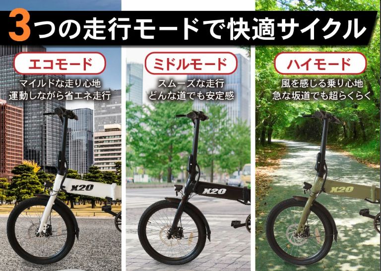 PYKES PEAK X20 電動自転車 オレンジ (スペアバッテリー