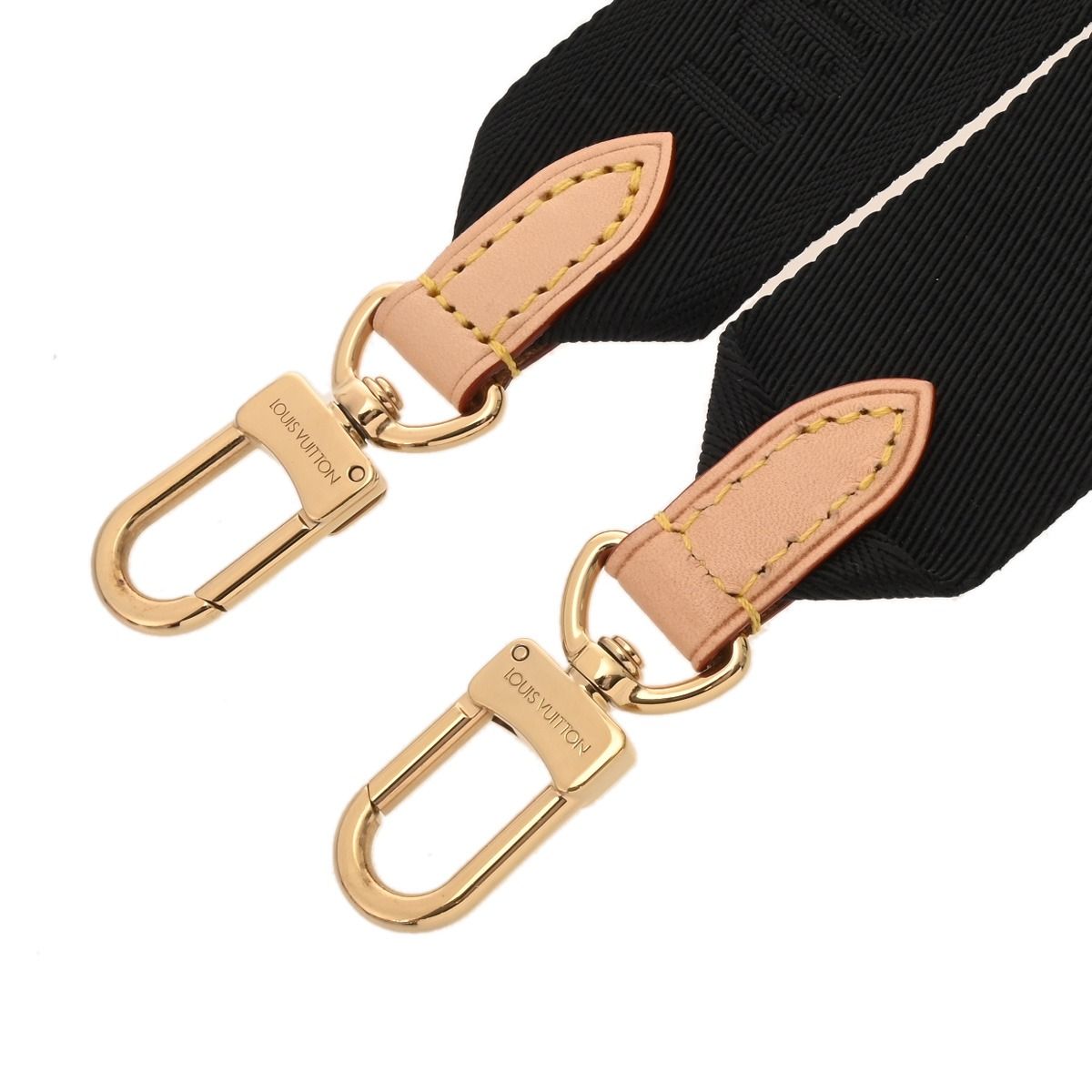 ルイヴィトン モノグラム 幅4cm ポーチ付き ノワール J02487 ユニセックス モノグラムキャンバス ショルダーストラップ