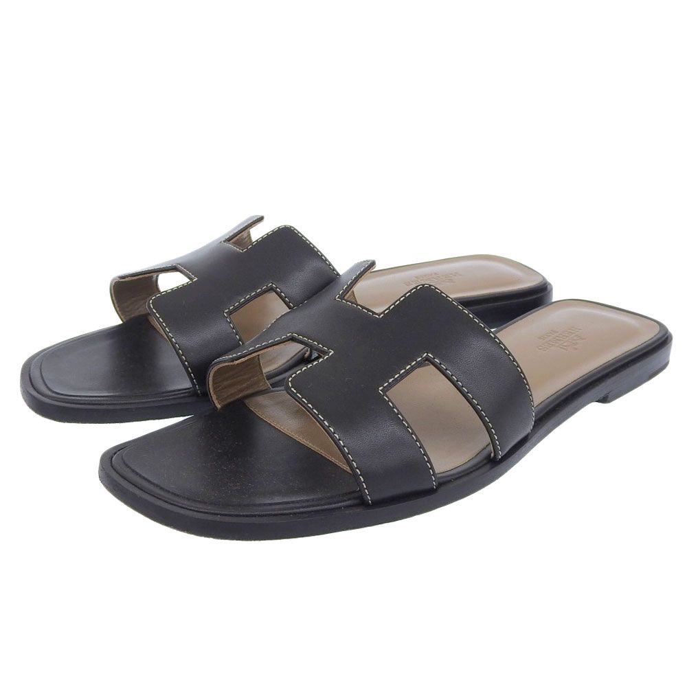エルメス レザーサンダル オラン エトゥープ 37 サンダル オラン エトゥープ ベージュ 36[H202272Z] Sandals