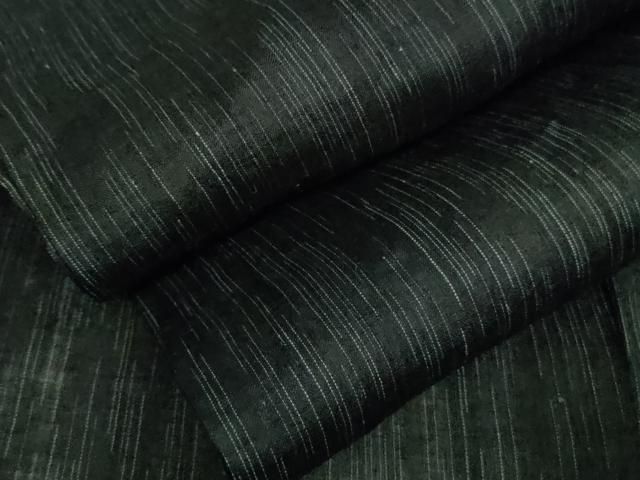 平和屋着物 上 夏物 男性 石川県指定無形文化財 能登上布 本麻手織上布 濃藍色地 DZAA9078kh5