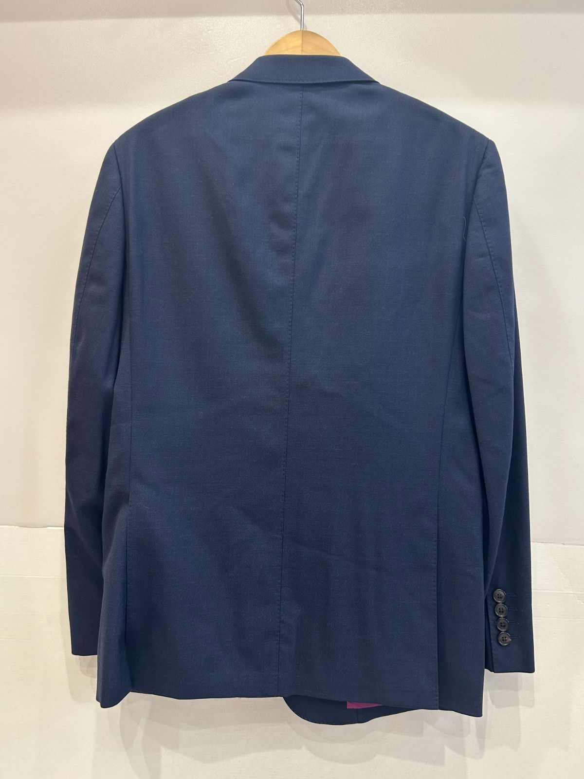 美中古 LANVIN COLLECTION 2B ビジネス 総裏 スーツ セットアップ