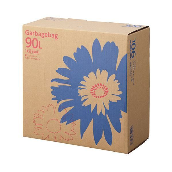 TANOSEE ゴミ袋 半透明 90L 110枚BOX |b04 - キッチン消耗品
