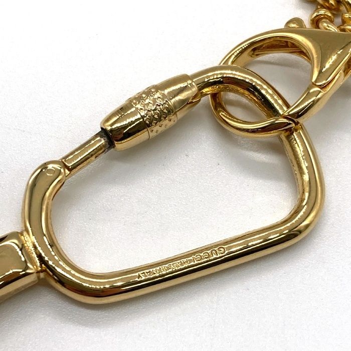 GUCCI ITALY製 金色 ゴールド メタル ウォレットチェーン GUCCI ITALY製 金色 ゴールド メタル ウォレットチェーン