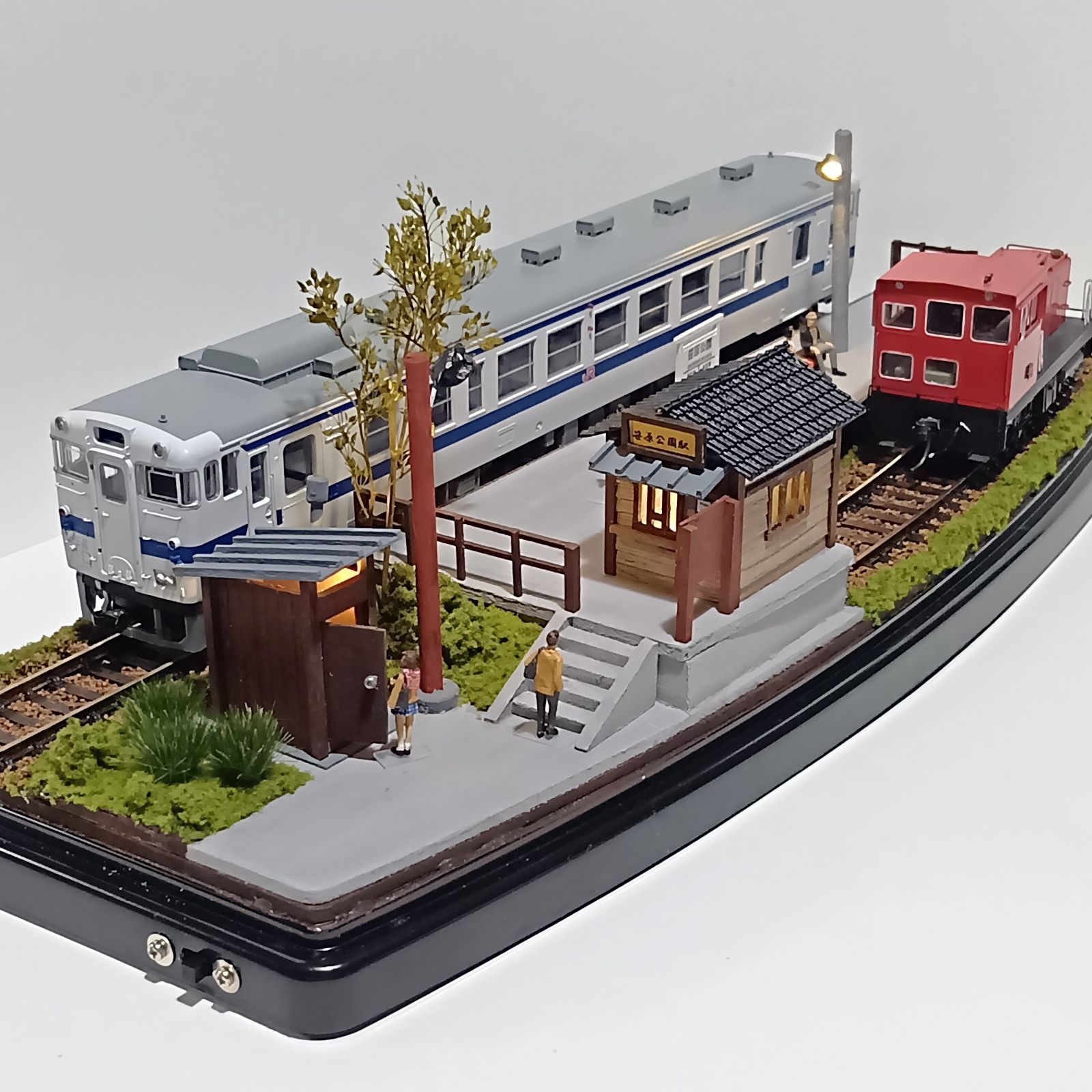 【鉄道模型】HOゲージ ジオラマ 鉄道模型 HOゲージ ジオラマ 車両展示台(切欠ホーム) - メルカリ
