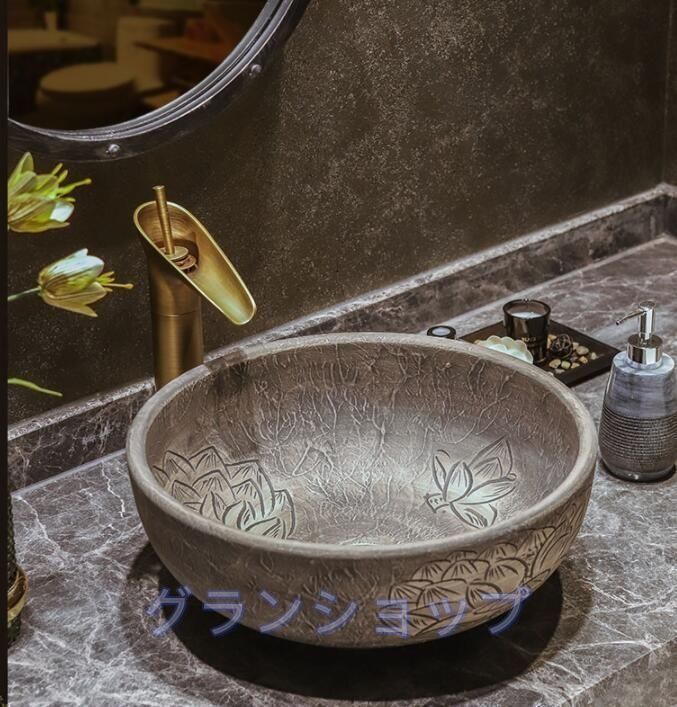  強力推薦 おしゃれ 洗面ボール 洗面ボウルセット 冷熱混合栓蛇口 洗面鉢 手洗い器 トイレ 大型洗面ボウル 浴室 浴槽 洗面所 住宅設備