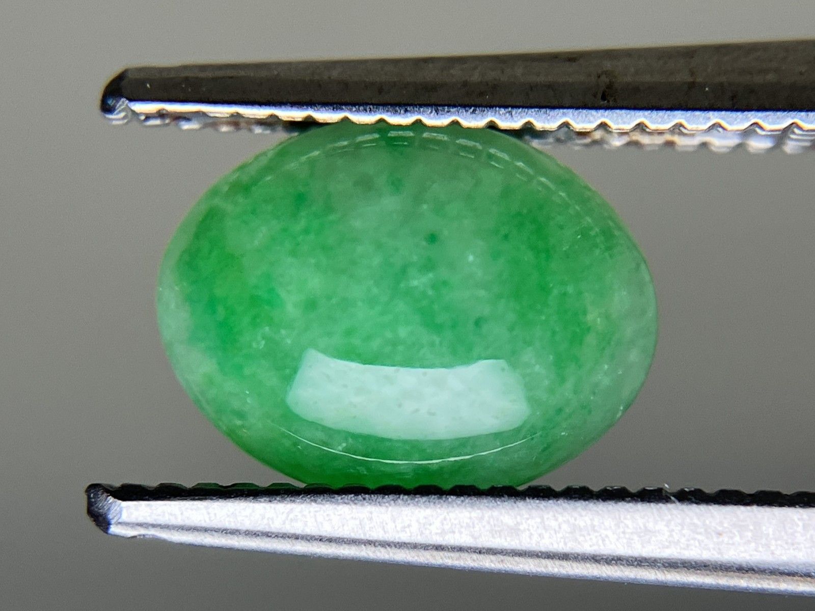 ルース 天然 翡翠 ひすい 3.685ct 宝石ソーティング付き 11.7×9.3×4.0