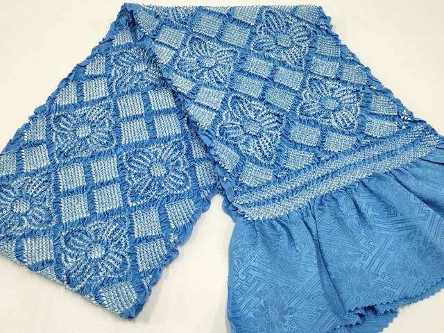 平和屋本店●和装小物 帯締め 帯揚げセット 振袖用 総絞り 花菱 金糸 撚り房 AABC4203ay