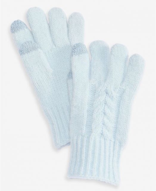 送料無料 スタイルアンドコー レディース 手袋 アクセサリー Women s Cable Knit Gloves Light Blue