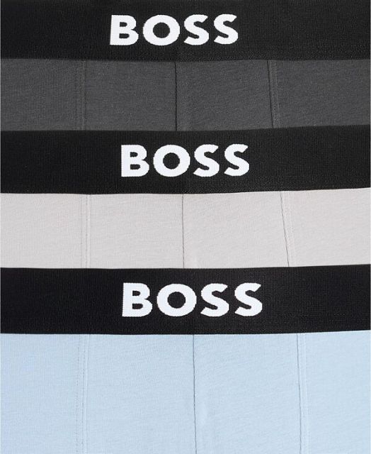 送料無料 ヒューゴボス メンズ ボクサーパンツ アンダーウェア Men s 3-Pack Logo Boxer Briefs Blue|Gray|Black