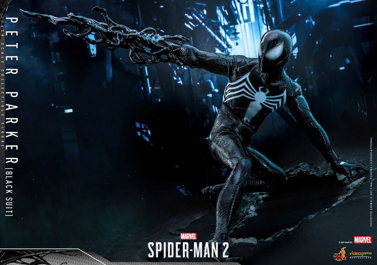 ホットトイズ 1/6 ピーター・パーカー スパイダーマン ブラック