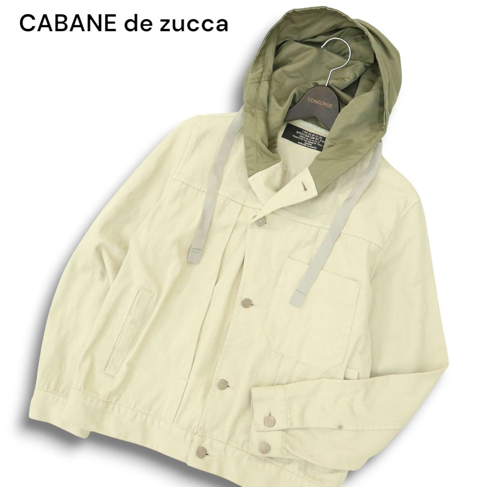 CABANE de zucca カバンド ズッカ 通年 フード切替☆ フーディー 