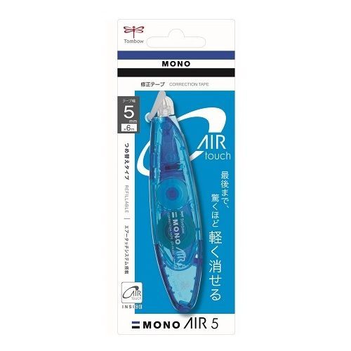 まとめ トンボ鉛筆 修正テープ モノエアーペン型詰替式5C40 幅5mm×長さ6m ブルー CTPAX5C40 ×30セット