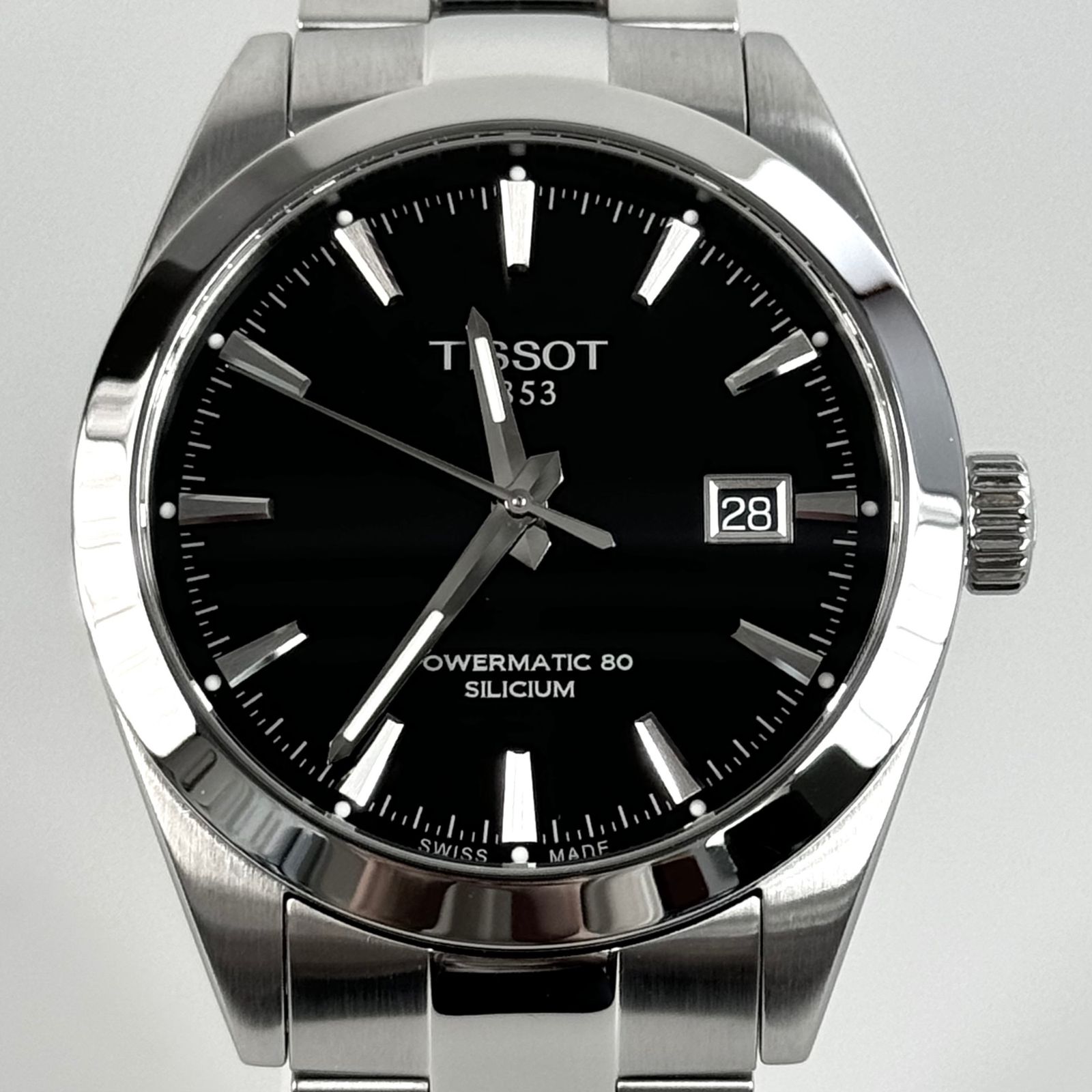 美品】ティソ TISSOT ジェントルマン パワーマチック80 T127407A 自動巻 ネイビー デイト表示 裏スケ - メルカリ