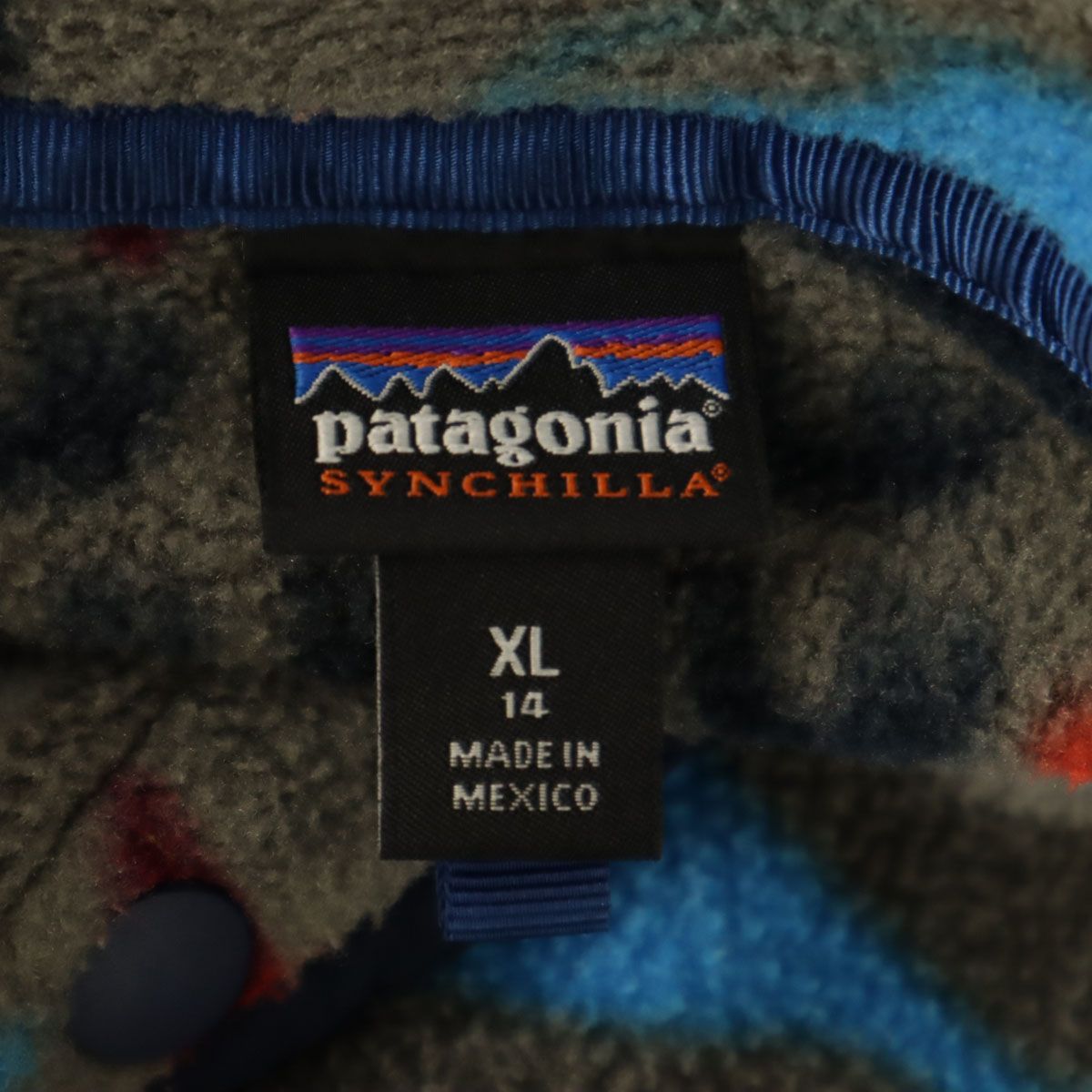  patagonia パタゴニア ハーフボタン プルオーバー フリースジャケット XL 14 グレー系 アウトドア キッズ 古着 その他 ジャケット ブルゾン