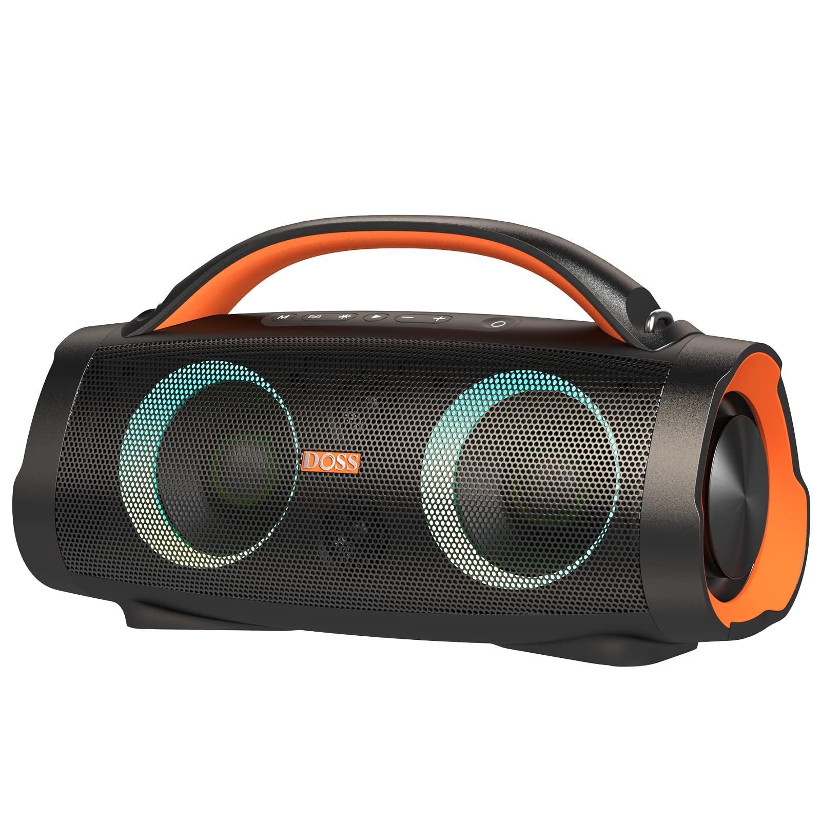人気商品 DOSS Extreme Boom Pro Bluetoothスピーカー ワイヤレス 100W 大音量 20時間再生 IPX6防水 ポータブル ブルートゥース 低音強化 パッシブラジエーター搭載 USB-C充電 ダンス|キャンプ|パーティー|旅行用