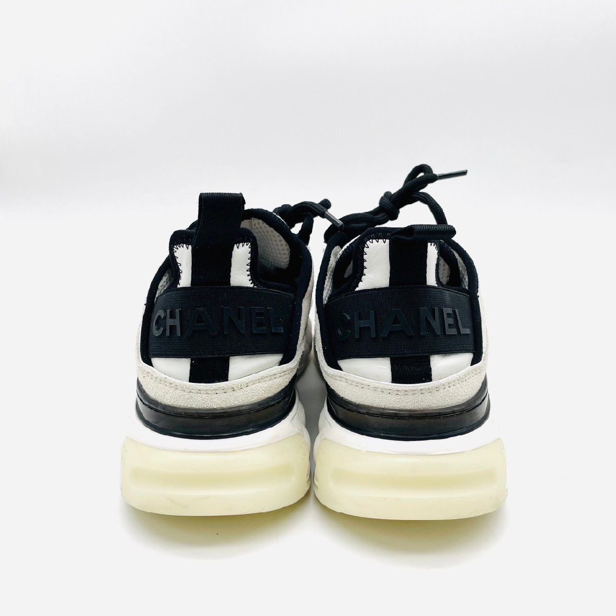 シャネル CHANEL スニーカー G45331 ホワイト ブラック スエード
