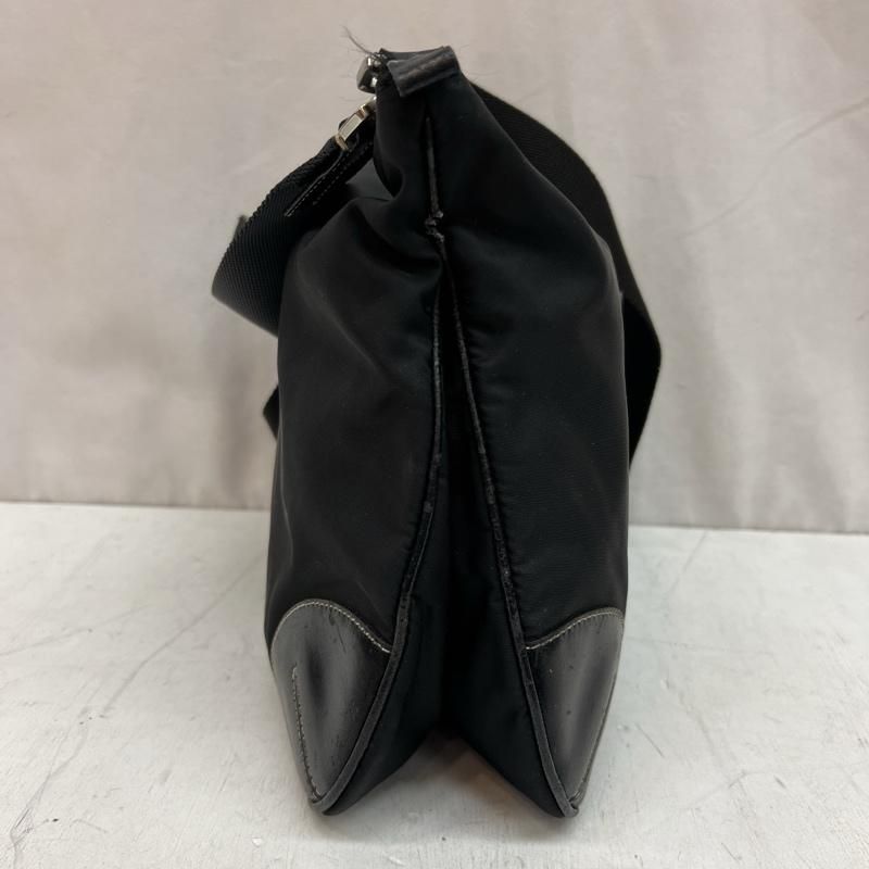 PRADA プラダ ナイロン テスート ショルダーバッグ ブラック レザー 
