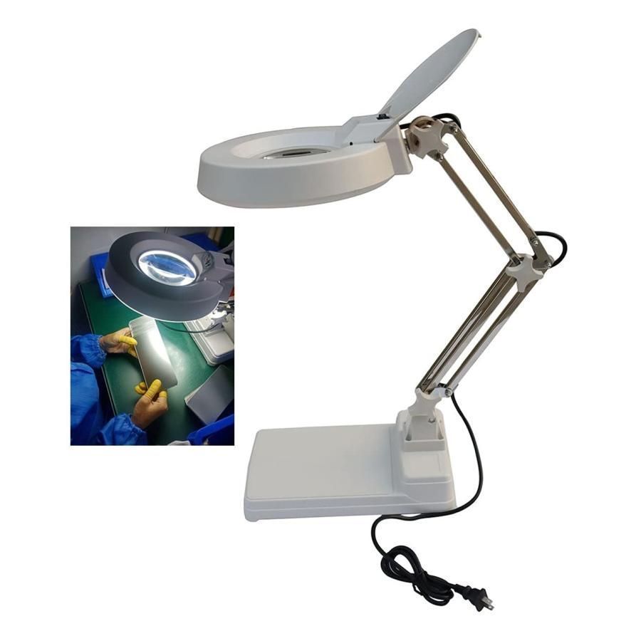 拡大鏡 スタンド ライト付き ルーペ 10倍 20倍 20倍