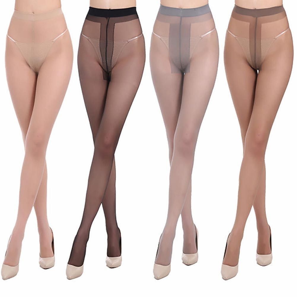パンストごしパンティ オールスルー パンティストッキング 素肌感 パンスト 透け感 スルーストッキング 美脚 美尻 15デニール tパック形 ストッキング T形 ロング  レディース フリーサイズ パンスト 15デニール 肌色 黒 茶色 グレー 4足セット - メルカリ