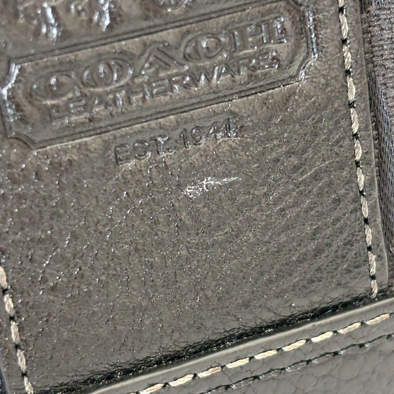 COACH コーチ キーリング付きカードケース 黒 カード入れ シグネチャー