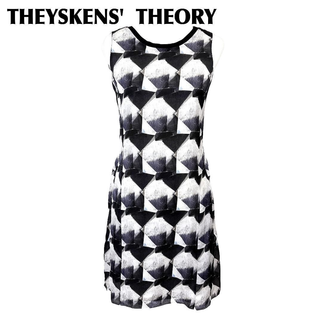 theyskens theory ノースリーブワンピース 2 シルク