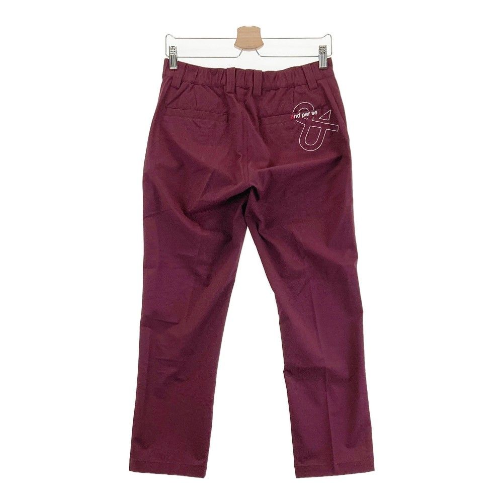 サイズ：M and perse アンパスィ  ストレッチパンツ  レッド系 [240101414591] ゴルフウェア メンズ ストスト and perse アンパスィ ストレッチパンツ レッド系 M ゴルフ