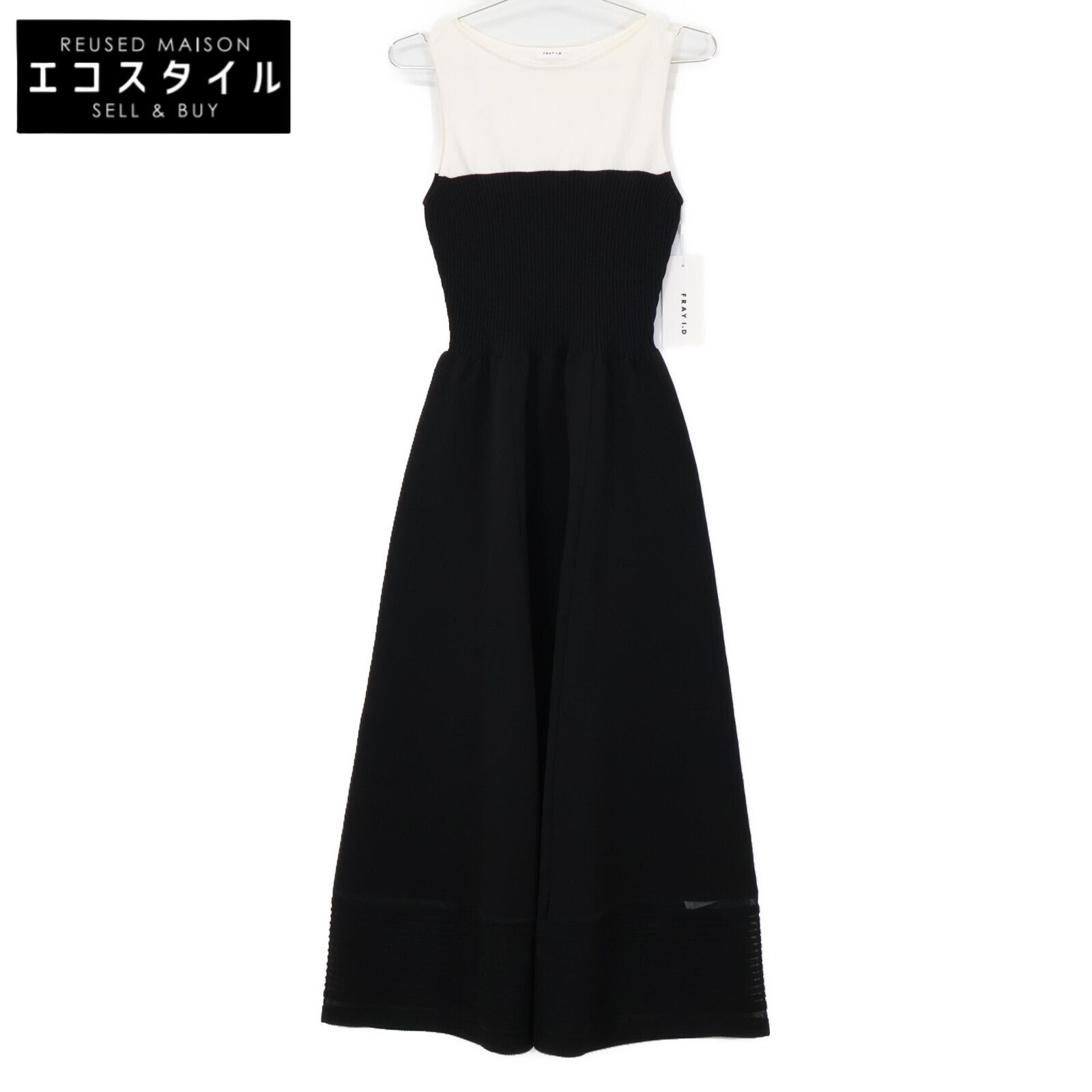 45R フォーティファイブ アール 70450411 24SS ﾌﾞﾗｳﾝ ﾓﾝﾌﾟﾁﾁﾉのﾍﾟﾁﾄﾞﾚｽ  