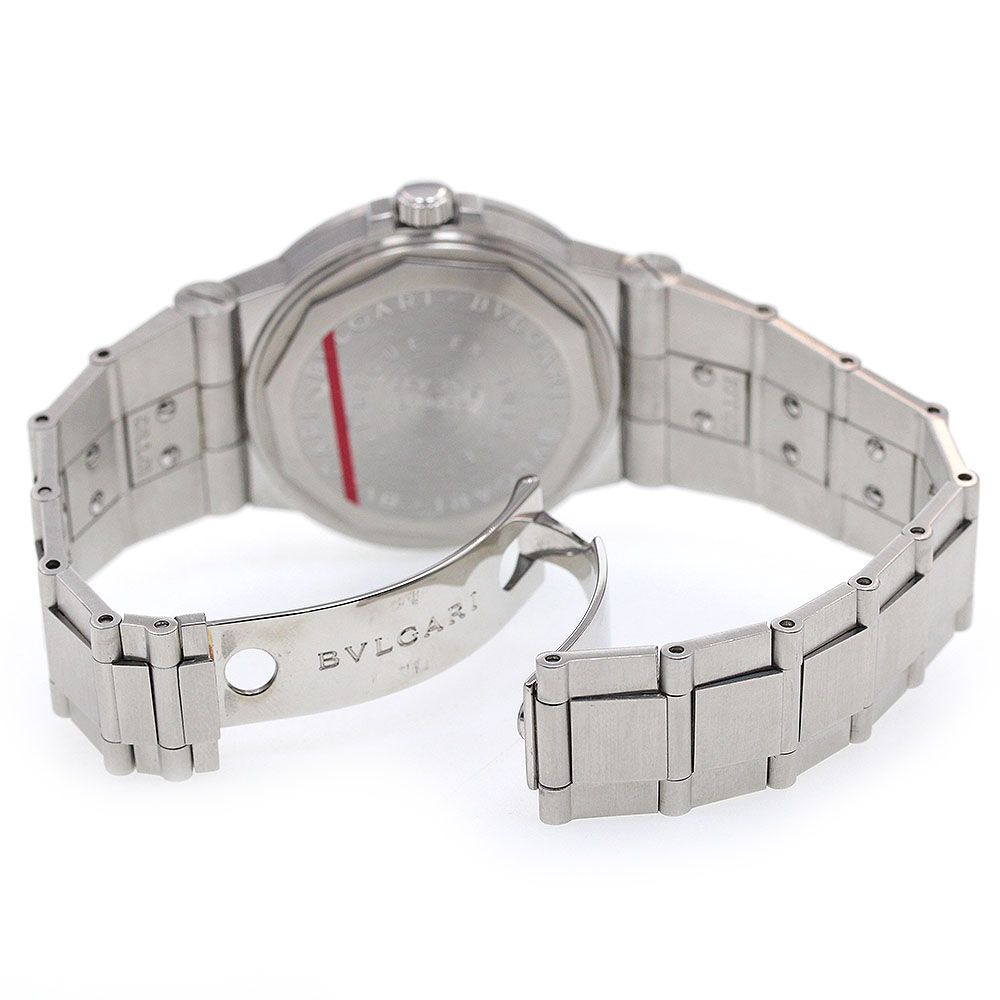 ブルガリ BVLGARI LCV35S ディアゴノ デイト 自動巻き メンズ良品_