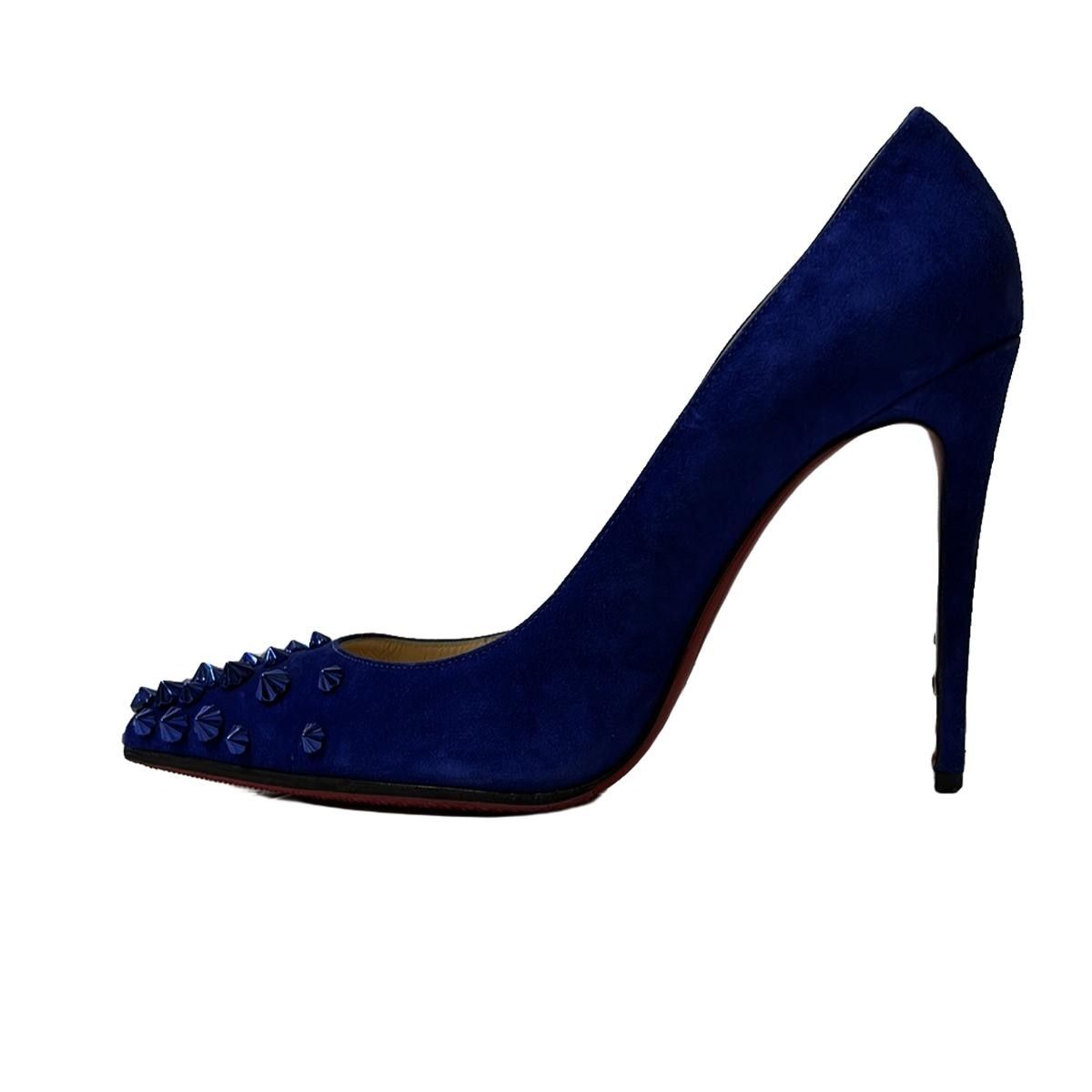 美品 クリスチャンルブタン スタッズ パンプス 美品 Christian