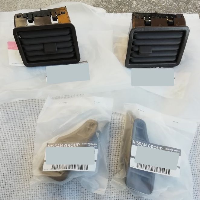 日産 NISSAN 純正 新品 未使用 Y31 セドリック グロリア センター エアコン ベンチレーター グリル サイドデフロスター RH LH 助手席 運転席 4点 セット パーツ エンジン タイヤ バンパー 検索 マ