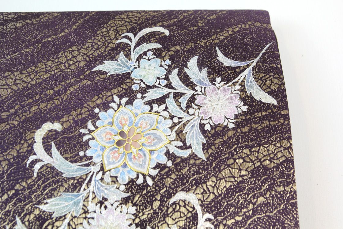 注目の 紬着物 （やゝK-299＊紬・型絵染の 残布付き 竹珠庵工房 かぐや 着物・浴衣
