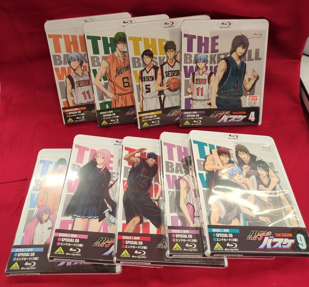 初回版 黒子のバスケ Blu-ray 2nd season 1～9巻セット ブルーレイ 黒子の