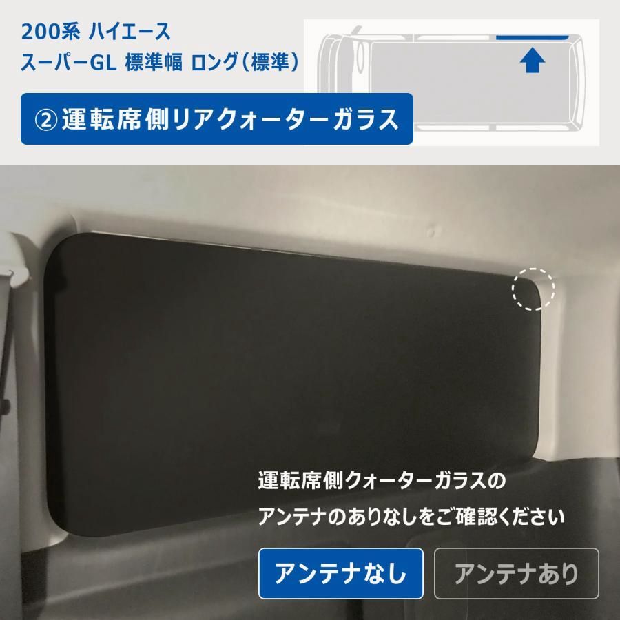 送料無料 200系 ハイエース スーパーGL 標準幅 ウィンドウパネル 3面セット ｜ 窓 パネル サンシェード ボード カーテン 遮光 車中泊 内装 パーツ カスタム プロダックス DECORATOM_COM_BR
