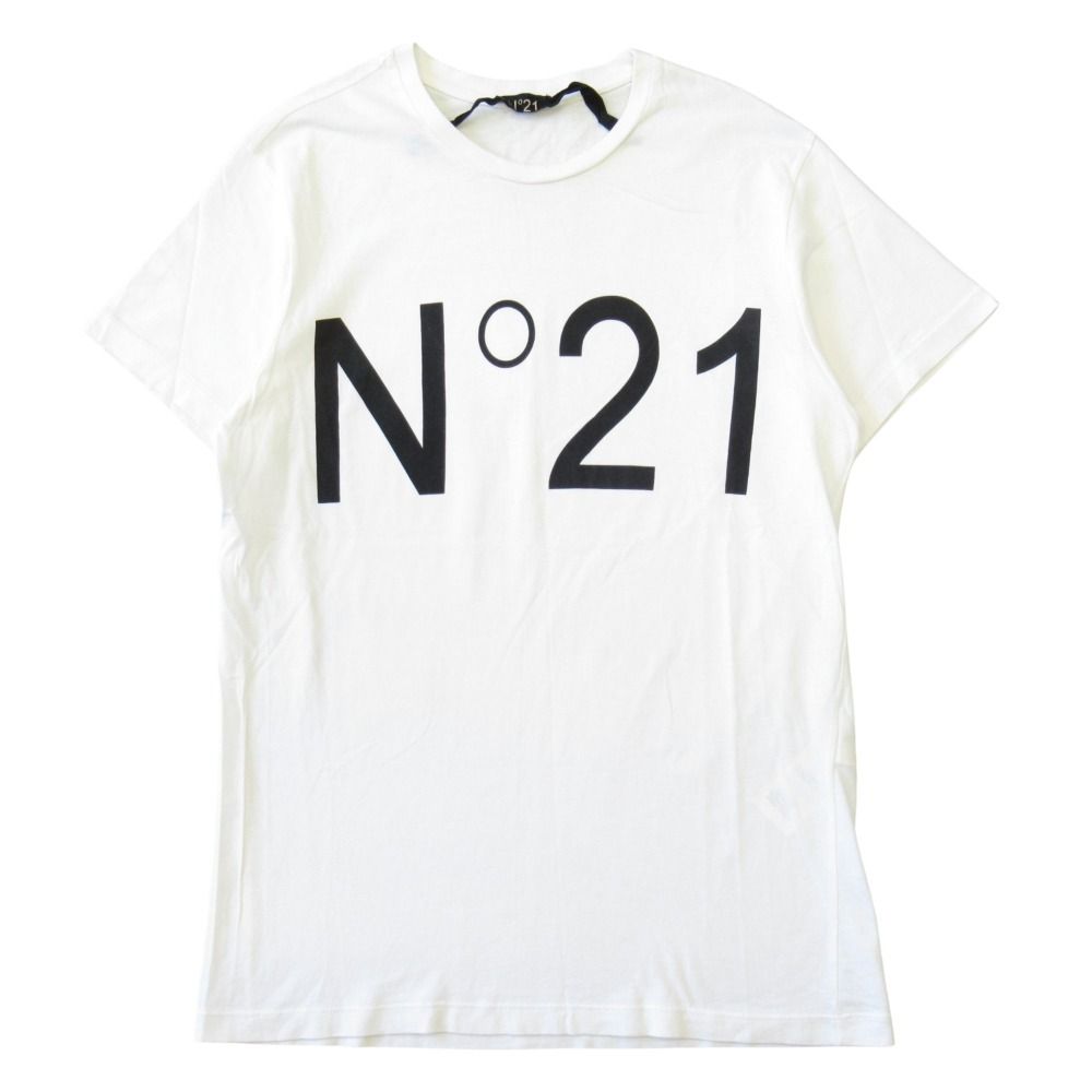 N°21 - N゜21(ヌメロ ヴェントゥーノ) 半袖Tシャツ サイズXS レディース美品  - 白 クルーネック N°21 ヌメロヴェントゥーノ Tシャツ カットソー 半袖 ビッグロゴ
