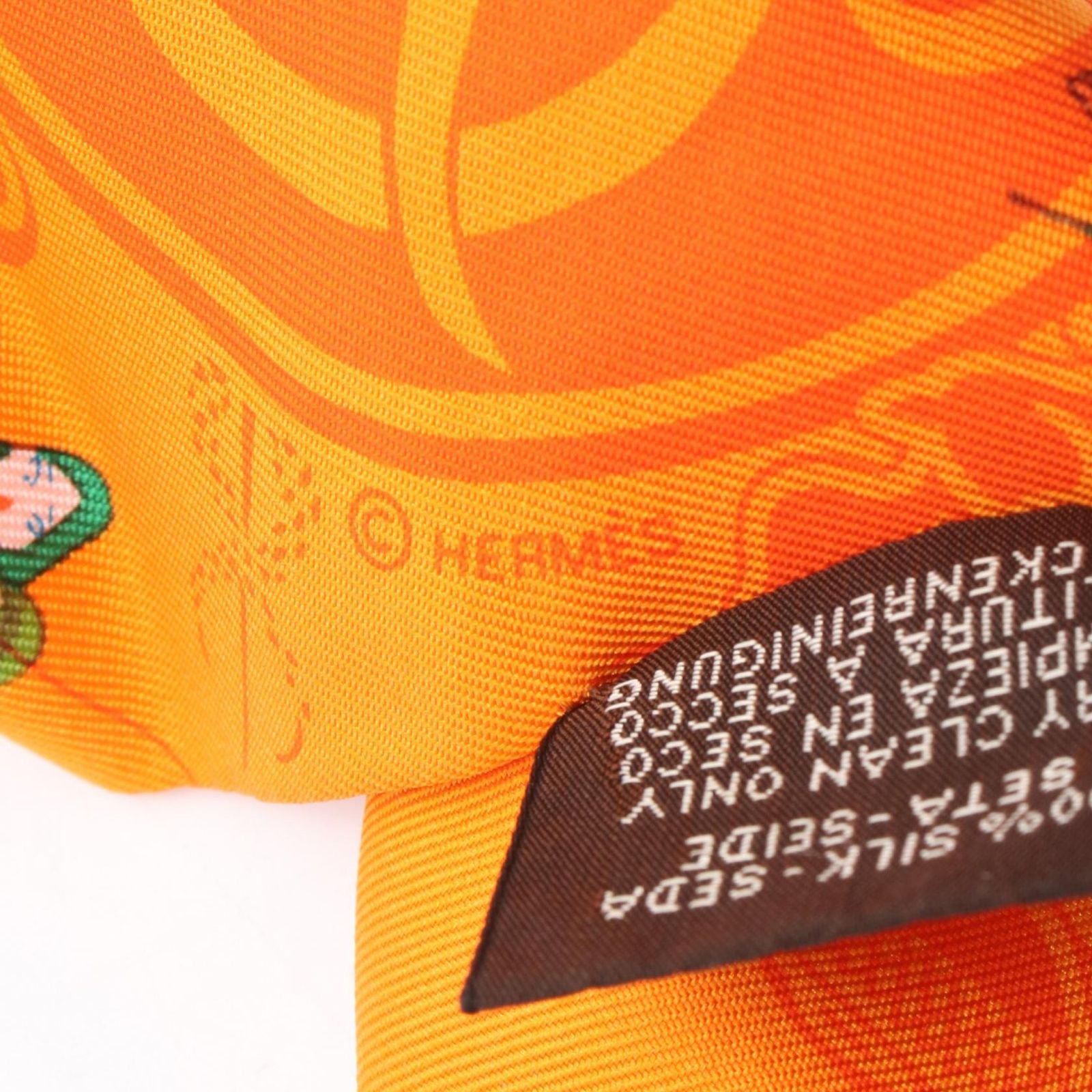 ※美品※HERMES エルメス　ツイリー　イエロー　オレンジ　シルク　スカーフ 楽天市場】HERMES エルメス スカーフ ツイリー 馬銜と鎖 シルク