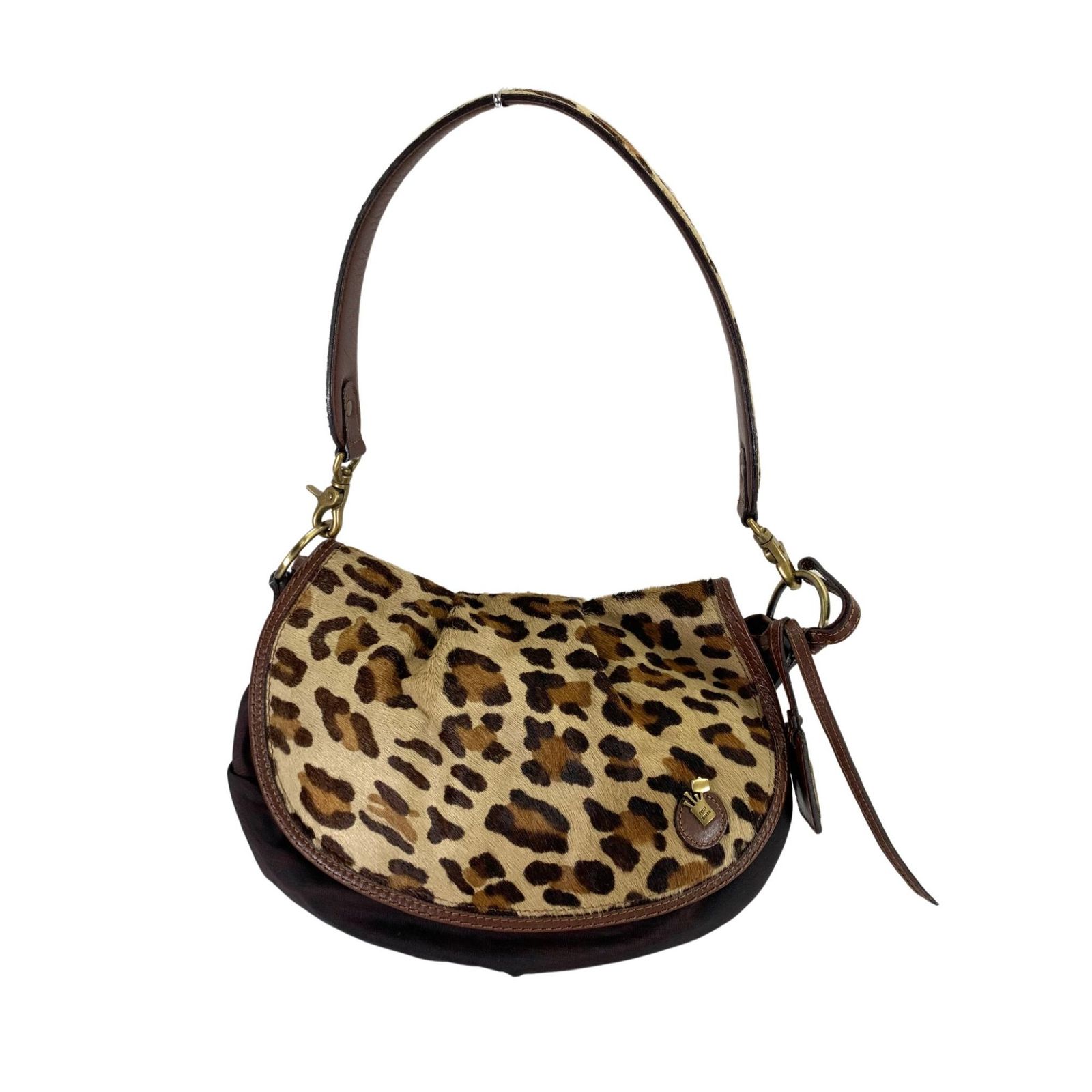 PELLE BORSA ペレボルサ ハラコショルダーバッグ ヒョウ柄 - メルカリ