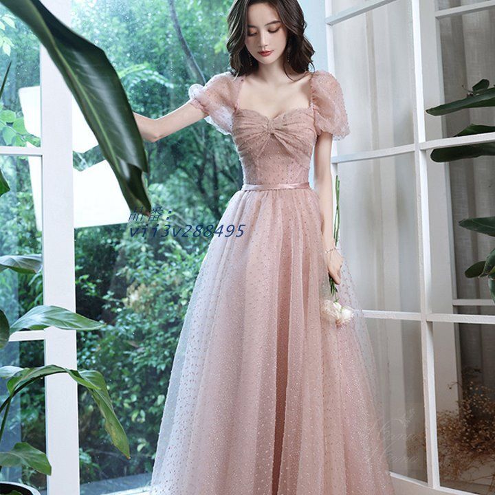 ワンピース ドレス イブニングドレス ロング丈 レディース トッドメッシュ 結婚式 セレモニー 秋冬 春夏 体型カバー Aライン 細見え パーティー vii3v288495