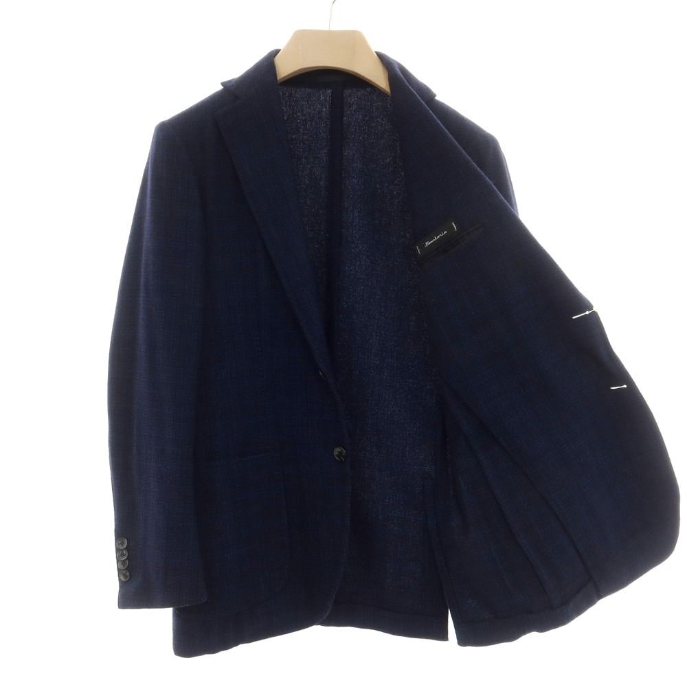 中古】サルトリオ Sartorio ウール テーラードジャケット ダーク 