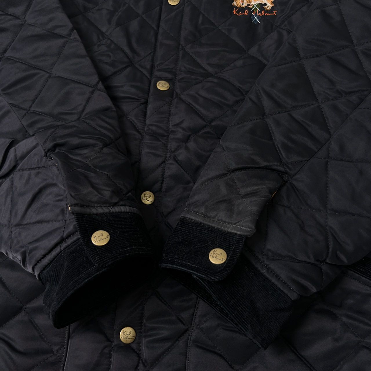 Karl Helmut カールヘルム リバーシブル キルティングジャケット 犬総
