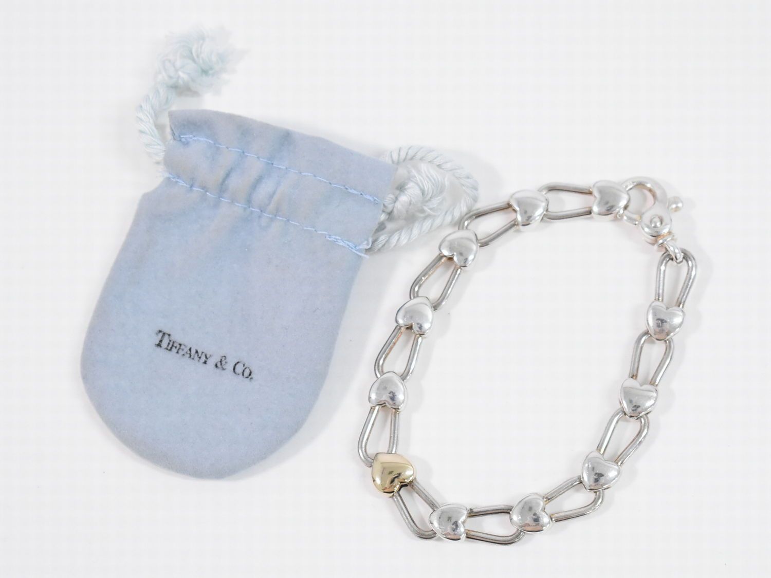 本物 ティファニー TIFFANY & Co. ハートロック コンビ 925