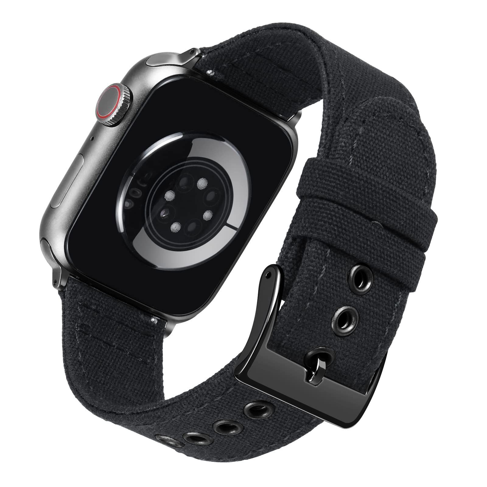 キャンバスウォッチ交換ベルト 布 コンパチブル コンパチブル レディース Apple Apple Watch Watch ベルト メンズ アップルウォッチバンド iWatch 42mmコンパチブル Series 44mm 45mm Ultra 49mm 2/U