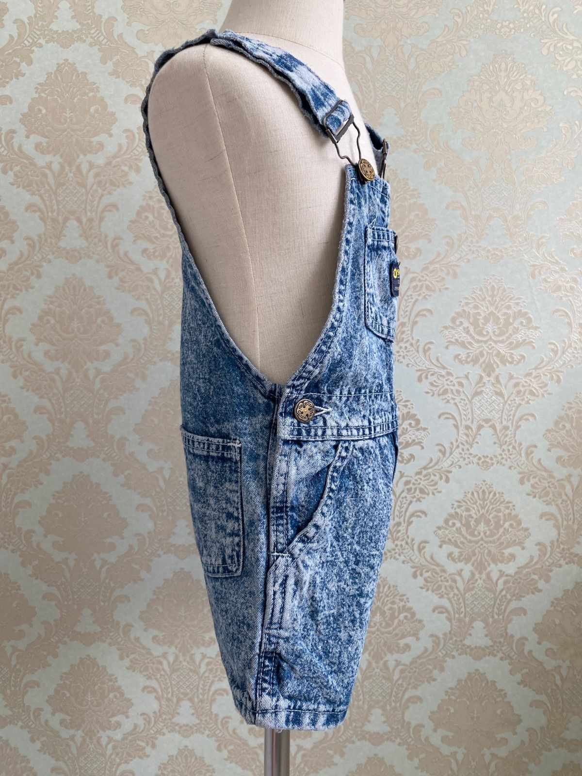 希少 oshkosh オシュコシュビゴッシュ ショートオール ヴィンテージ Size 100】vintage USA製 オシュコシュ アシッドウォッシュ