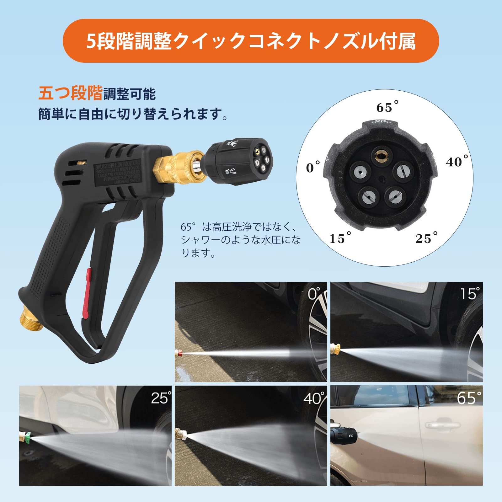 Akitsuba 高圧洗浄ショートガン ケルヒャーショートガン