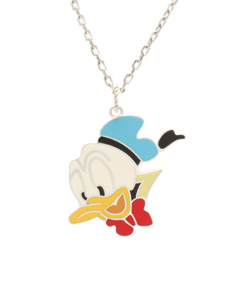 GUCCI ドナルド　チャーム　ネックレス　ディズニー 美品 グッチ ネックレス ディズニーコラボ ドナルド ユニ