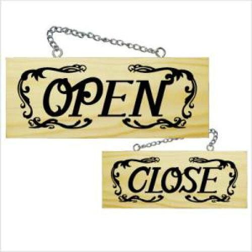 【新品・4営業日で発送】 E_木製サイン 2625 小横イタリアンOPEN／CLOSE(柄) (2625)【入数:10】