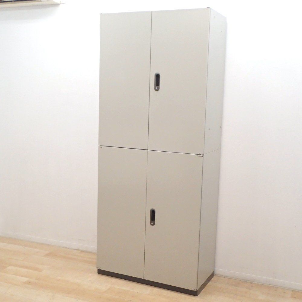 プラス PLUS リンクス LINX LX-5 上下書庫 L5-105A 両開き書庫 鍵無 エルグレー ハイキャビネット 収納庫 物置 EG18801 オフィス家具