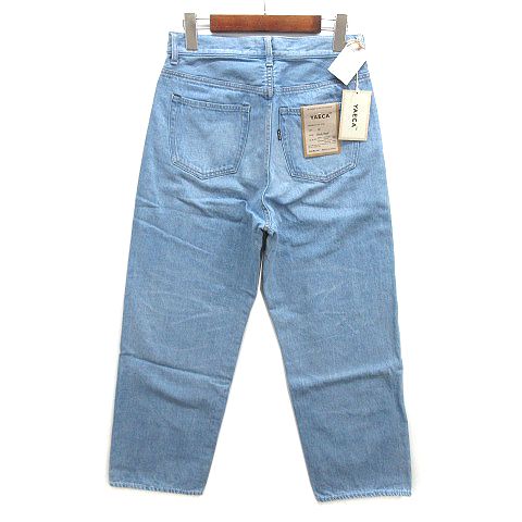 【美品】YAECA ヤエカ　セルビッチデニム　リネン混　15-11U ストレート 美品】YAECA ヤエカ セルビッチデニム リネン混 15-11U