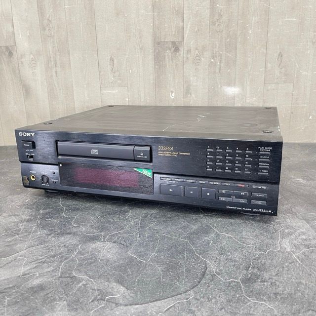 ソニー CDプレーヤー 【中古】動作保証 SONY CDP-333ESA コンパクトディスクプレーヤー オーディオ機器 ブラック/71429 -  メルカリ