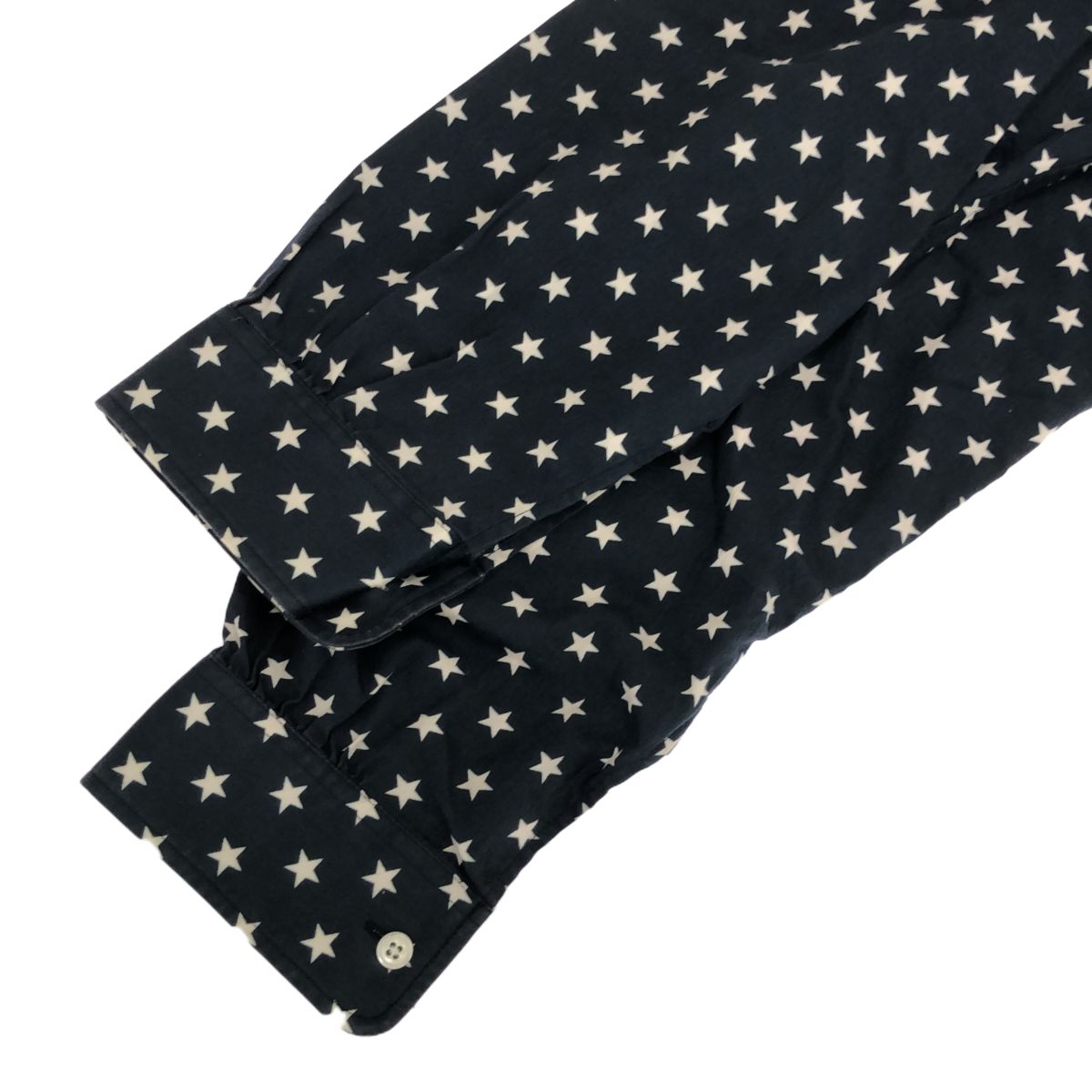 Needles ニードルス Ascot Collar EDW Star Shirt 星柄 総柄 長袖シャツ トップス J0197 ネイビー コットン  日本製 - メルカリ